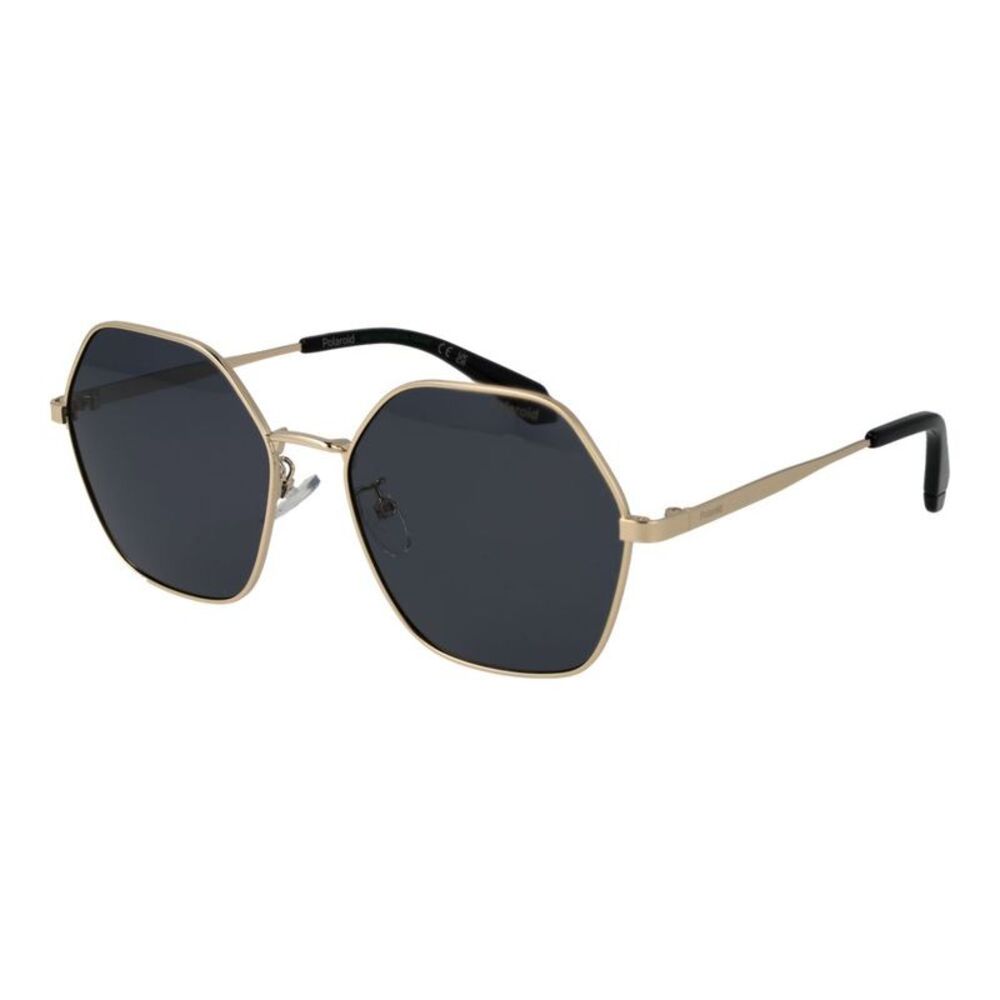 Polaroid Gold Metal Women's Sunglasses